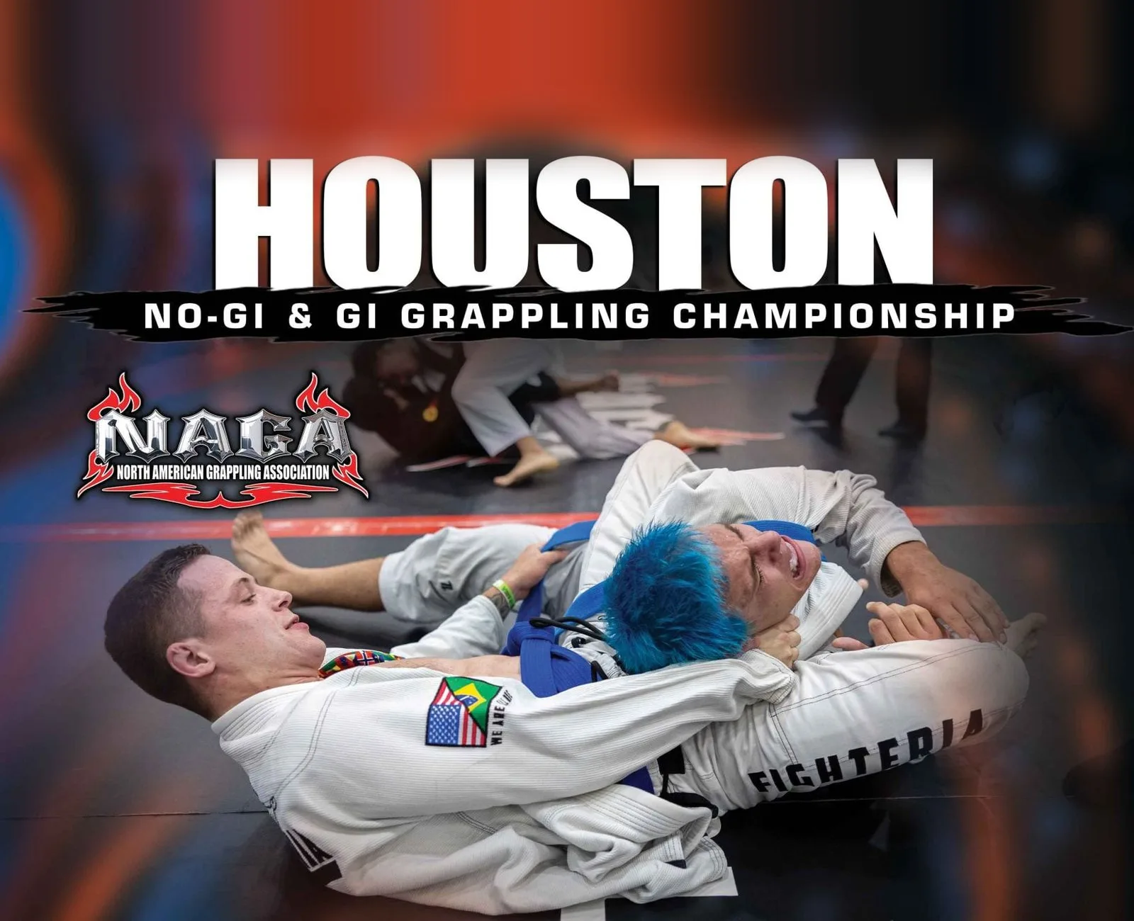 NAGA Houston No-Gi & Gi Grappling Championship official event artwork